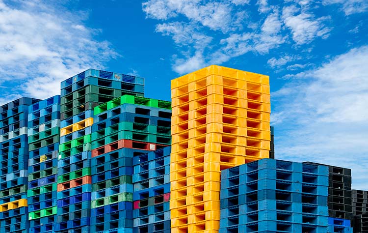 Importation de palettes en plastique Martinique
